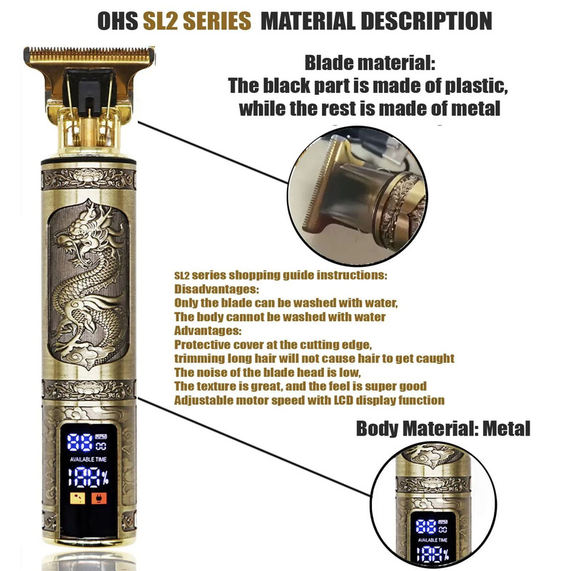 T9 Cordless Hair Clipper And Beard Trimmer 4