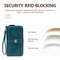Rfid Anti Theft Oil Wax Leather Long Wallet Clutch 4