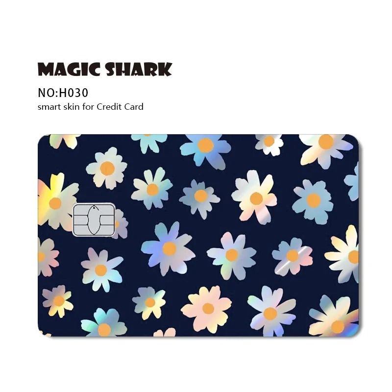 Magic Shark Holographic Skull Panda Sticker For Cards 13