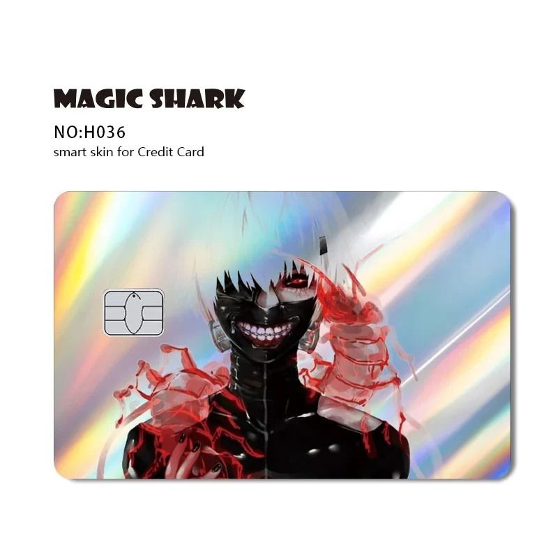 Magic Shark Holographic Skull Panda Sticker For Cards 18