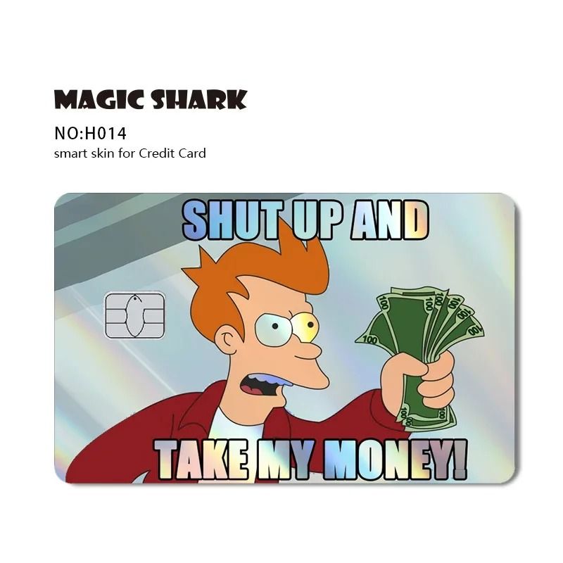 Magic Shark Holographic Skull Panda Sticker For Cards 21