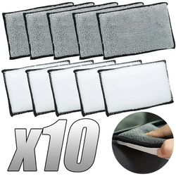 double side microfiber scrub sponge for auto detailing