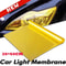 Golden Yellow PVC Car Headlight And Taillight Tint Film 3
