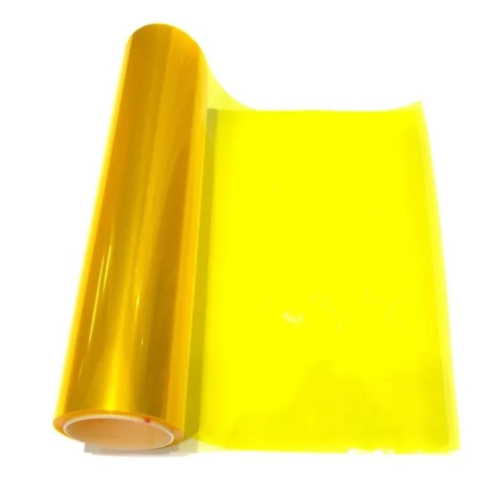 Golden Yellow PVC Car Headlight And Taillight Tint Film 4