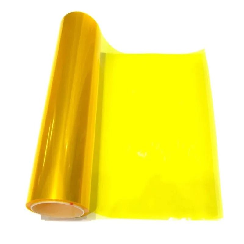 Golden Yellow PVC Car Headlight And Taillight Tint Film 6