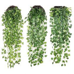 artificial vines wall hanging rattan leaves ivy
