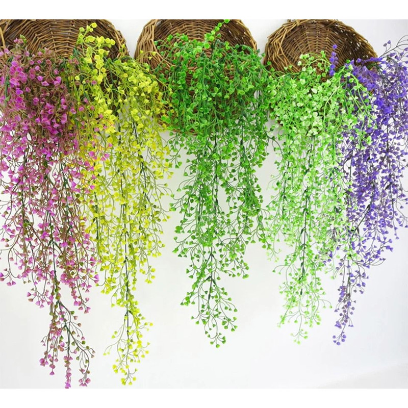 Artificial Vines Wall Hanging Rattan Leaves Ivy 1