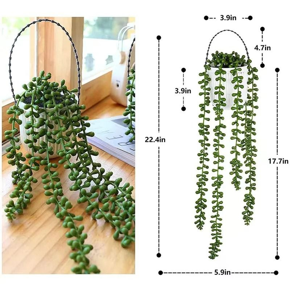 Artificial Vines Wall Hanging Rattan Leaves Ivy 17