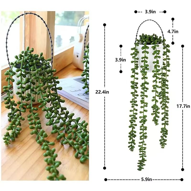 Artificial Vines Wall Hanging Rattan Leaves Ivy 17