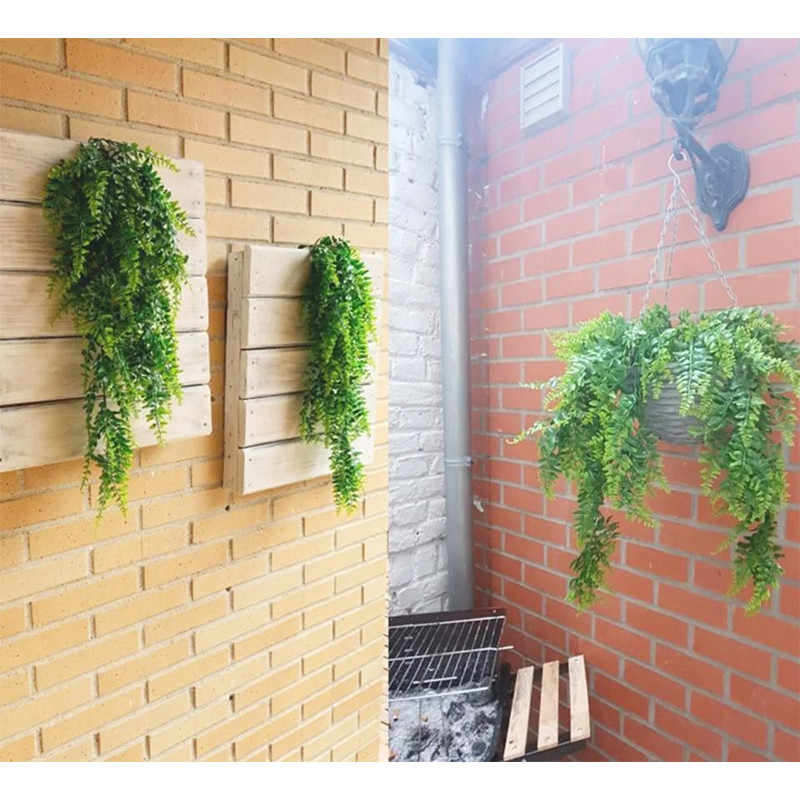 Artificial Vines Wall Hanging Rattan Leaves Ivy 4