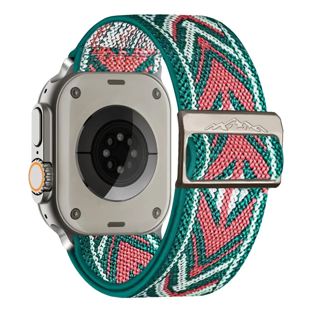 Stretchy Braided Nylon Apple Watch Band For Series 6 SE 7 8 9 Ultra 2 16