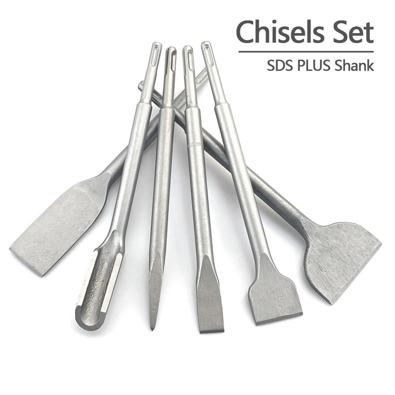 250 Mm SDS Plus Chisel Set For Concrete Brick Masonry 0