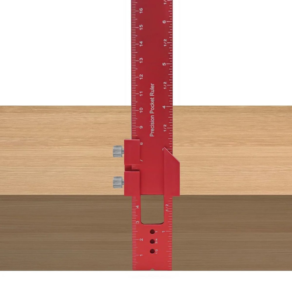 Precision Pocket T Track Scribing Ruler With Slide Stop 4