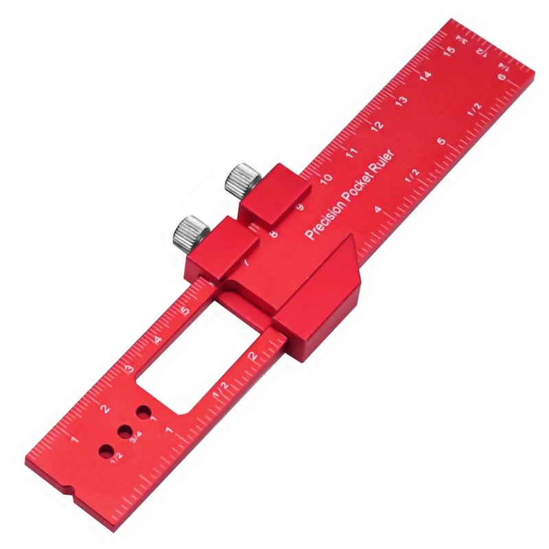 Precision Pocket T Track Scribing Ruler With Slide Stop 6