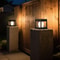 2LED Outdoor Solar Lawn Column Head Light 2