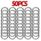50PCS Metal Spring Clasps O Ring Keyring Snap Hook Connectors 10