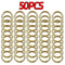 50PCS Metal Spring Clasps O Ring Keyring Snap Hook Connectors 15