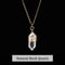 Natural Pink Quartz Amethyst Hexagon Column Pendant Necklace 9