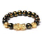Feng Shui Black Obsidian Pixiu Wealth Luck Bracelet 0