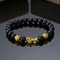 Feng Shui Black Obsidian Pixiu Wealth Luck Bracelet 7