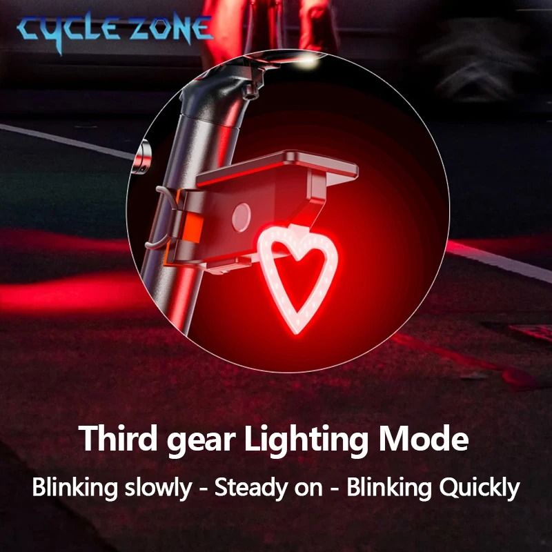 Solar Bicycle Rear Light With Smart Sensor 2