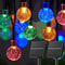 60 LED Solar Crystal Globe String Lights Outdoor Waterproof 9