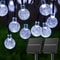 60 LED Solar Crystal Globe String Lights Outdoor Waterproof 8