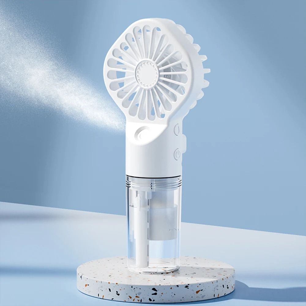 Portable Humidifier Fan Mini Handheld Mist Fan USB Rechargeable 6