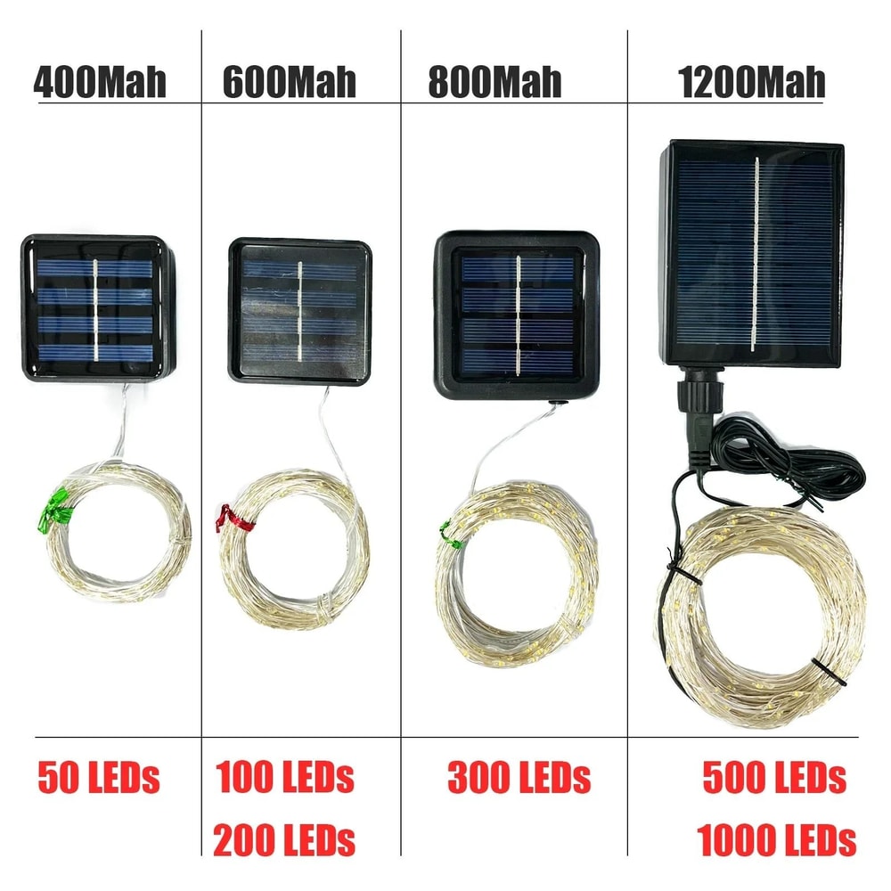 Ultra Long Solar 1000 LED String Fairy Lights For Outdoor 2