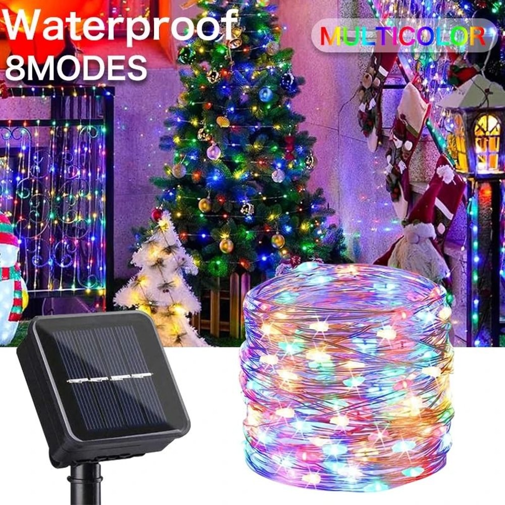 Ultra Long Solar 1000 LED String Fairy Lights For Outdoor 8