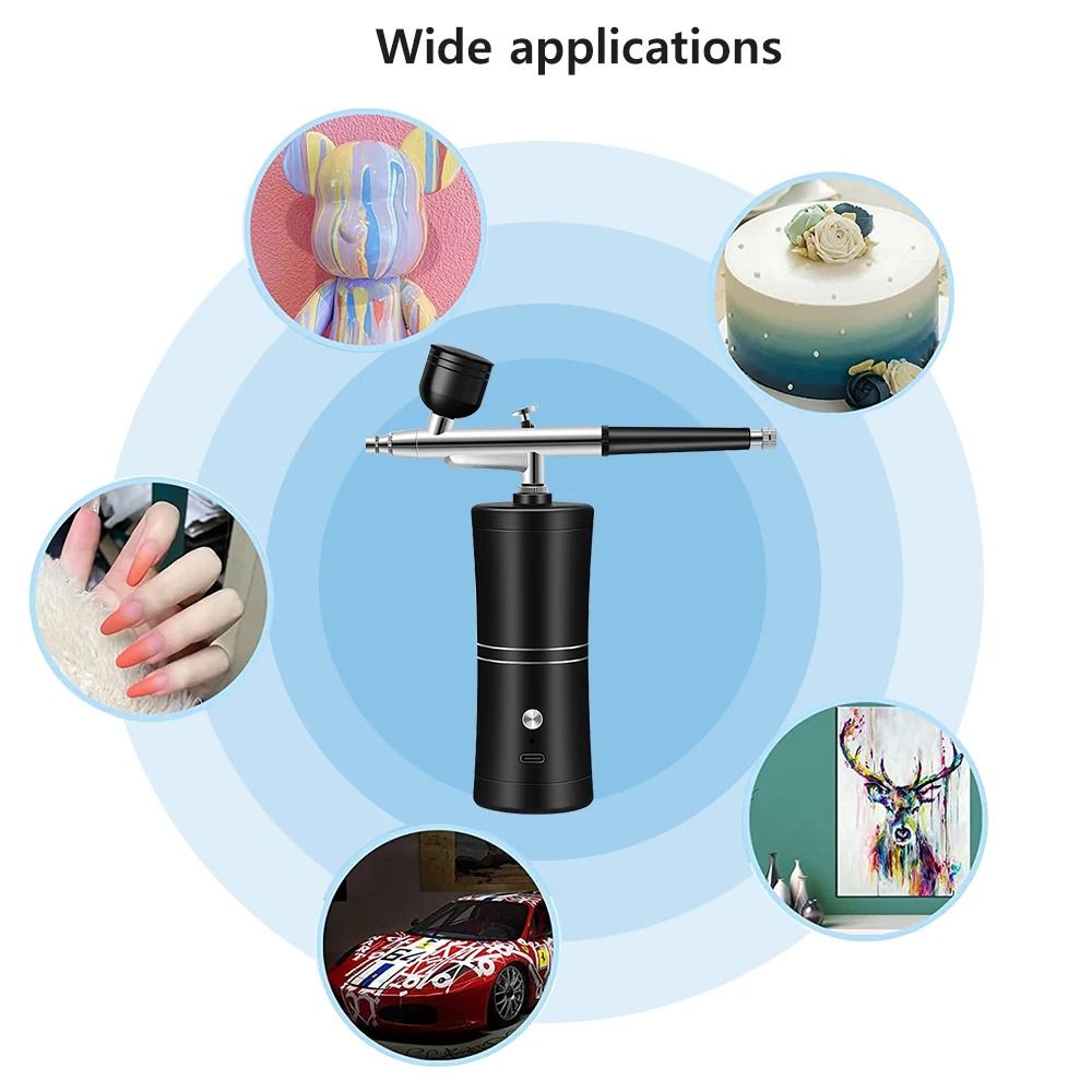 Portable Cordless Airbrush Kit With Compressor For Nail Art 1