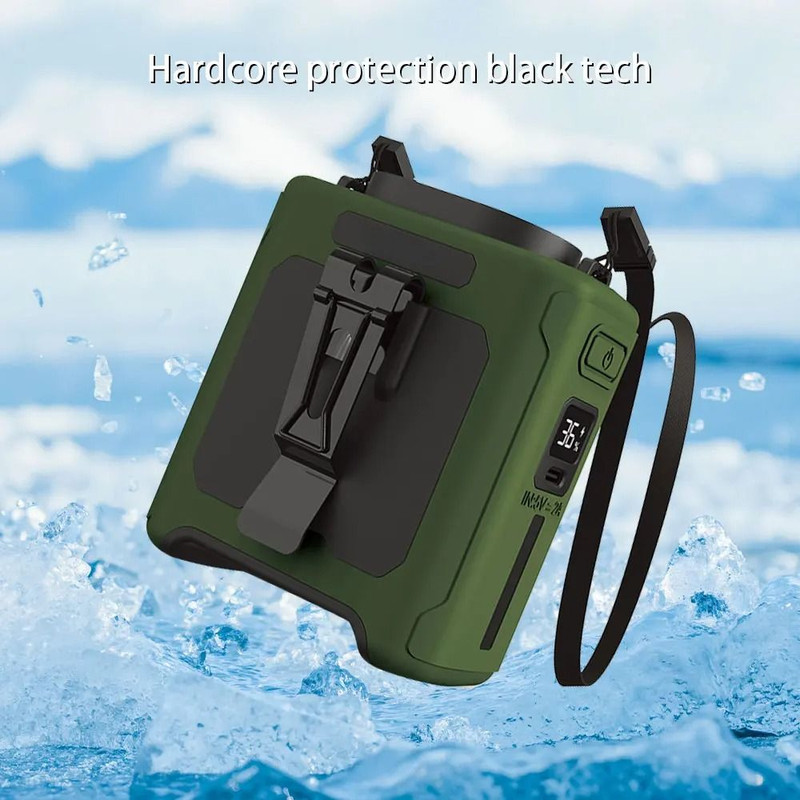 10000mAh Waist Fan 5 Speeds With Light Wearable Neck Fan 4