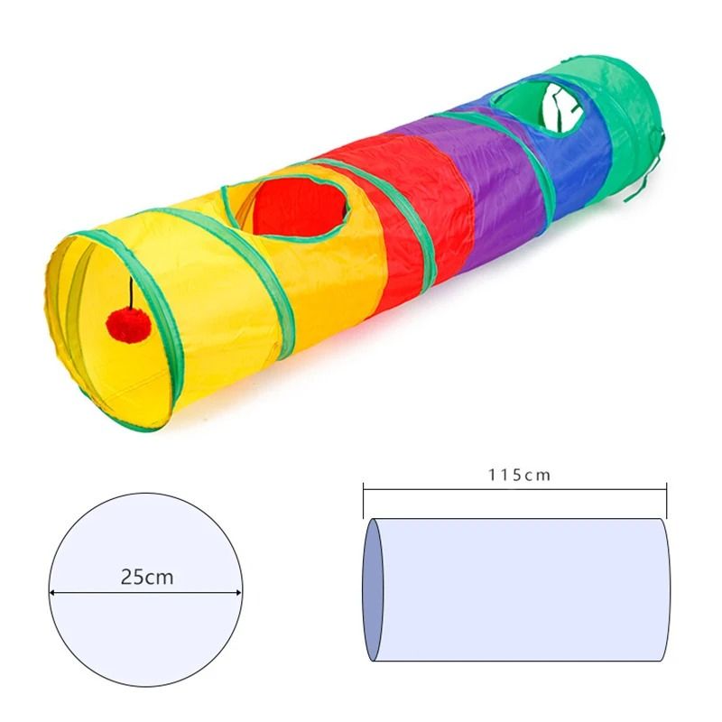 Collapsible Cat Tunnel Tube Toy For Pet Play 4