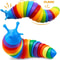 Fidget Slug Toy 3D Colorful 18cm Sensory Decompression Caterpillar 0