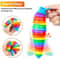 Fidget Slug Toy 3D Colorful 18cm Sensory Decompression Caterpillar 4