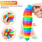 Fidget Slug Toy 3D Colorful 18cm Sensory Decompression Caterpillar 4