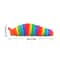 Fidget Slug Toy 3D Colorful 18cm Sensory Decompression Caterpillar 5