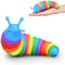 Fidget Slug Toy 3D Colorful 18cm Sensory Decompression Caterpillar 6