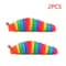 Fidget Slug Toy 3D Colorful 18cm Sensory Decompression Caterpillar 7