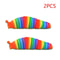 Fidget Slug Toy 3D Colorful 18cm Sensory Decompression Caterpillar 7