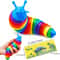 Fidget Slug Toy 3D Colorful 18cm Sensory Decompression Caterpillar 8