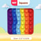 Rainbow Pop Bubble Fidget Toy Stress Relief Silicone 29