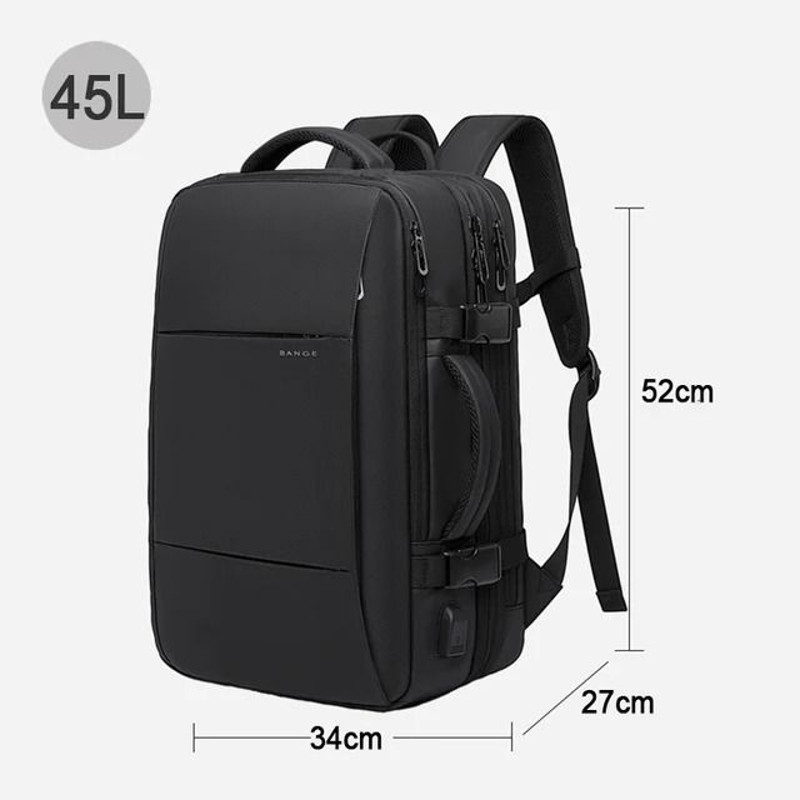 BANGE Expandable Men Backpack Waterproof 173 In Laptop Travel Bag 10