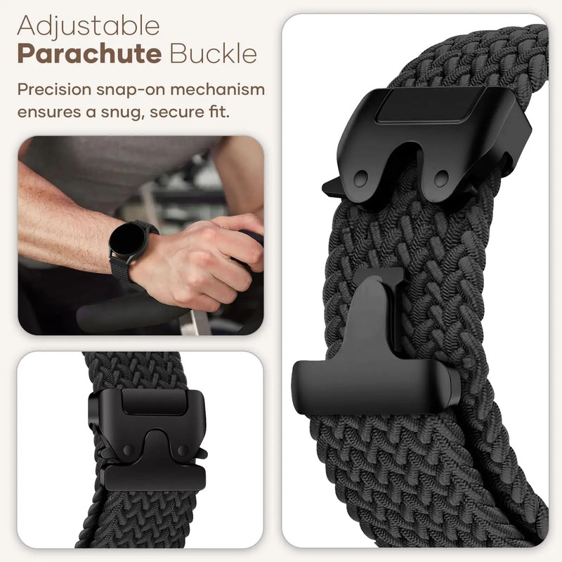 Parachute Fabric Watch Strap 20 Mm 22 Mm For Galaxy Watch Huawei 2