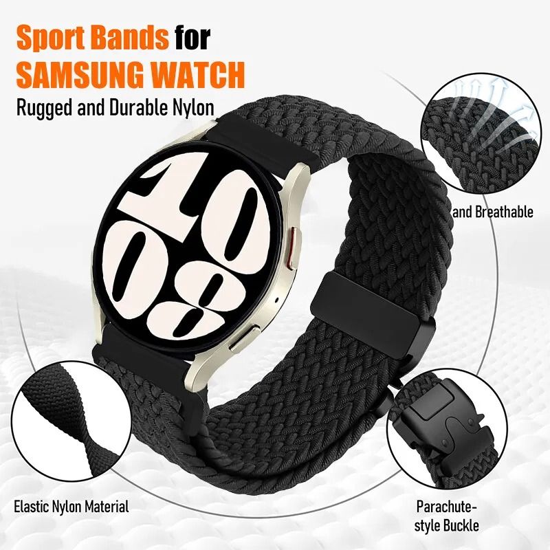 Parachute Fabric Watch Strap 20 Mm 22 Mm For Galaxy Watch Huawei 3