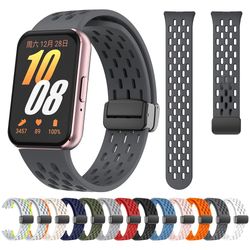magnetic d buckle sports silicone band for samsung galaxy fit 3
