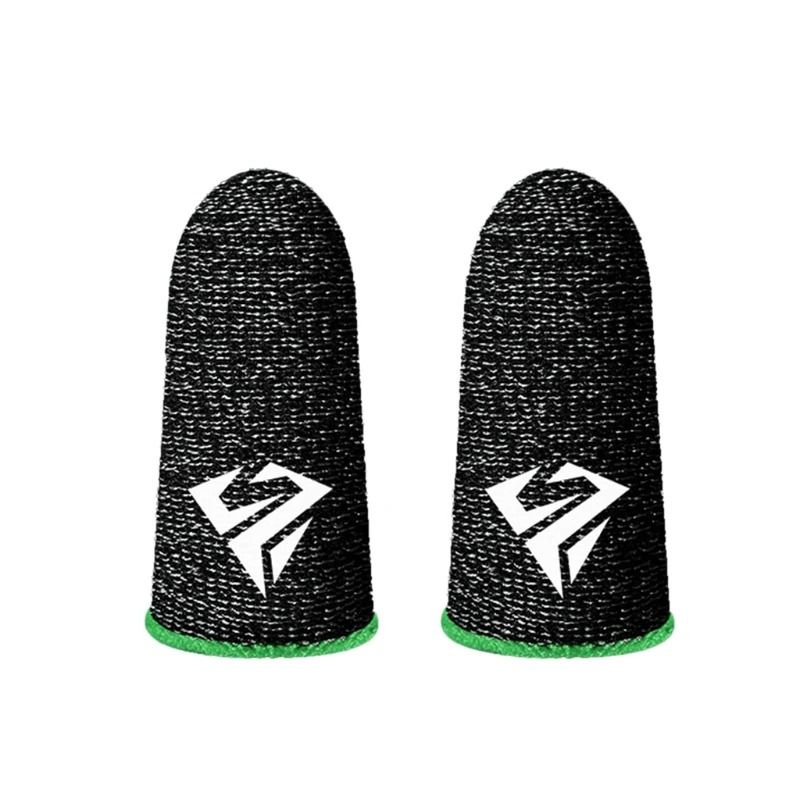 Mobile Game Fingertip Gloves Sweatproof Anti Slip Touch Screen Covers 2 Pack 6