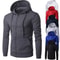 Men Zip Up Hoodie Jacket Slim Fit Long Sleeve Sweatshirt 0