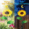 Simulated Solar Sunflower Smart Garden Light Waterproof LED 4