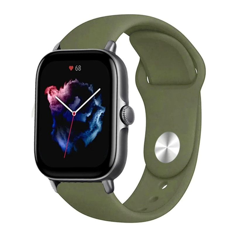 20mm 22mm Silicone Watch Strap For Amazfit GTS GTR Mini Series 16